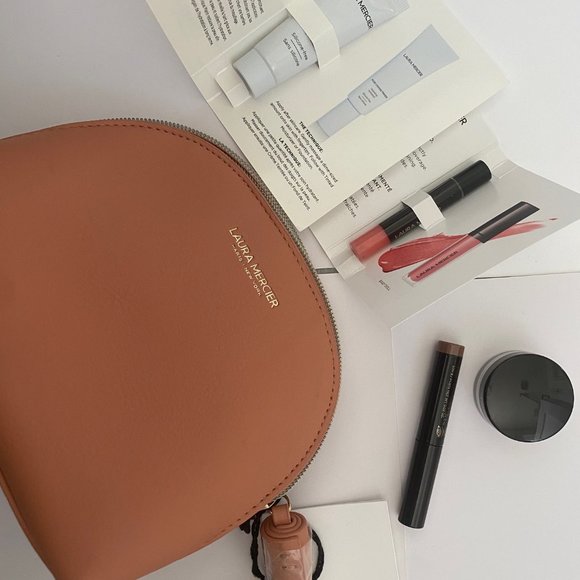 Laura Mercier Pure Canvas Primer, Lip Glace, Caviar Stick, Setting Powder w Bag - Picture 2 of 3